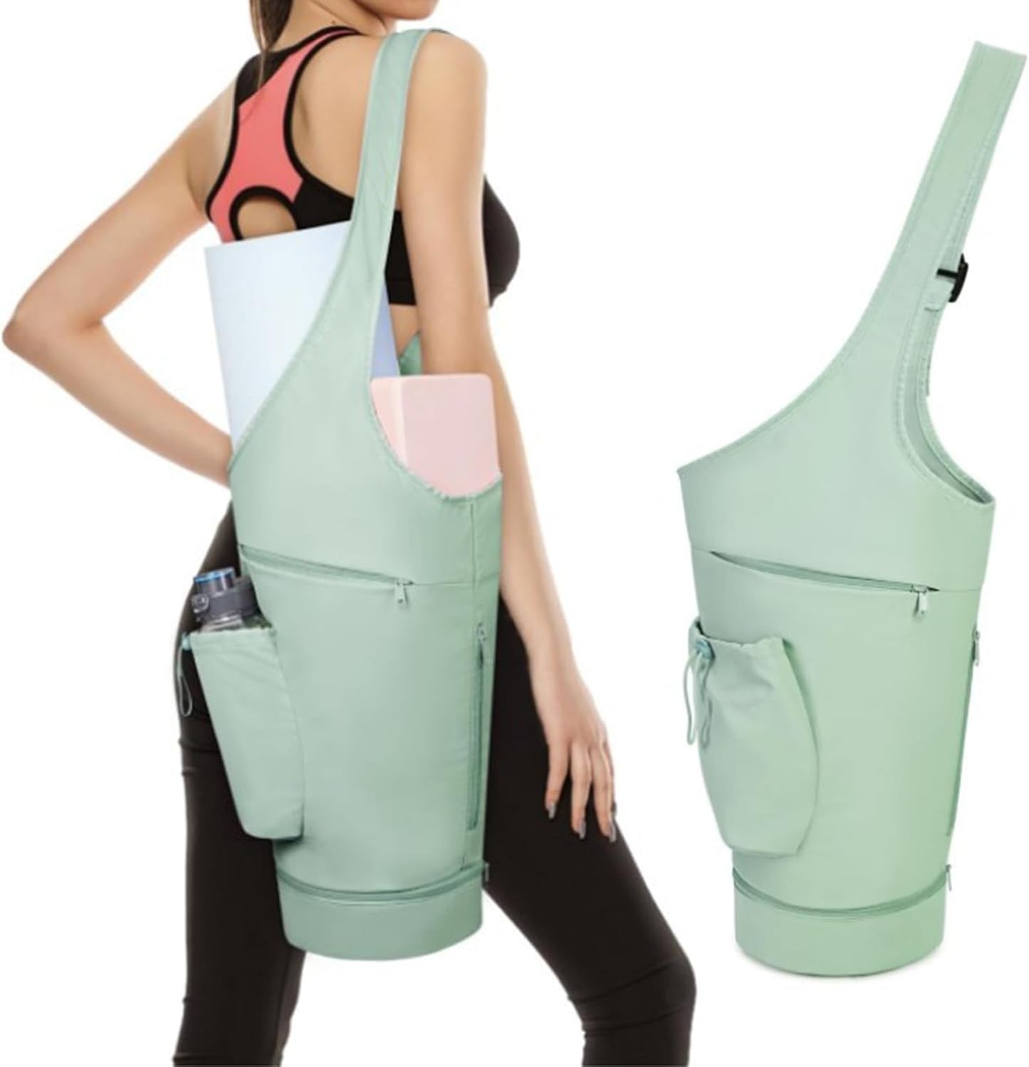 Spacious Yoga Mat Tote - Waterproof, Multi-Functional!