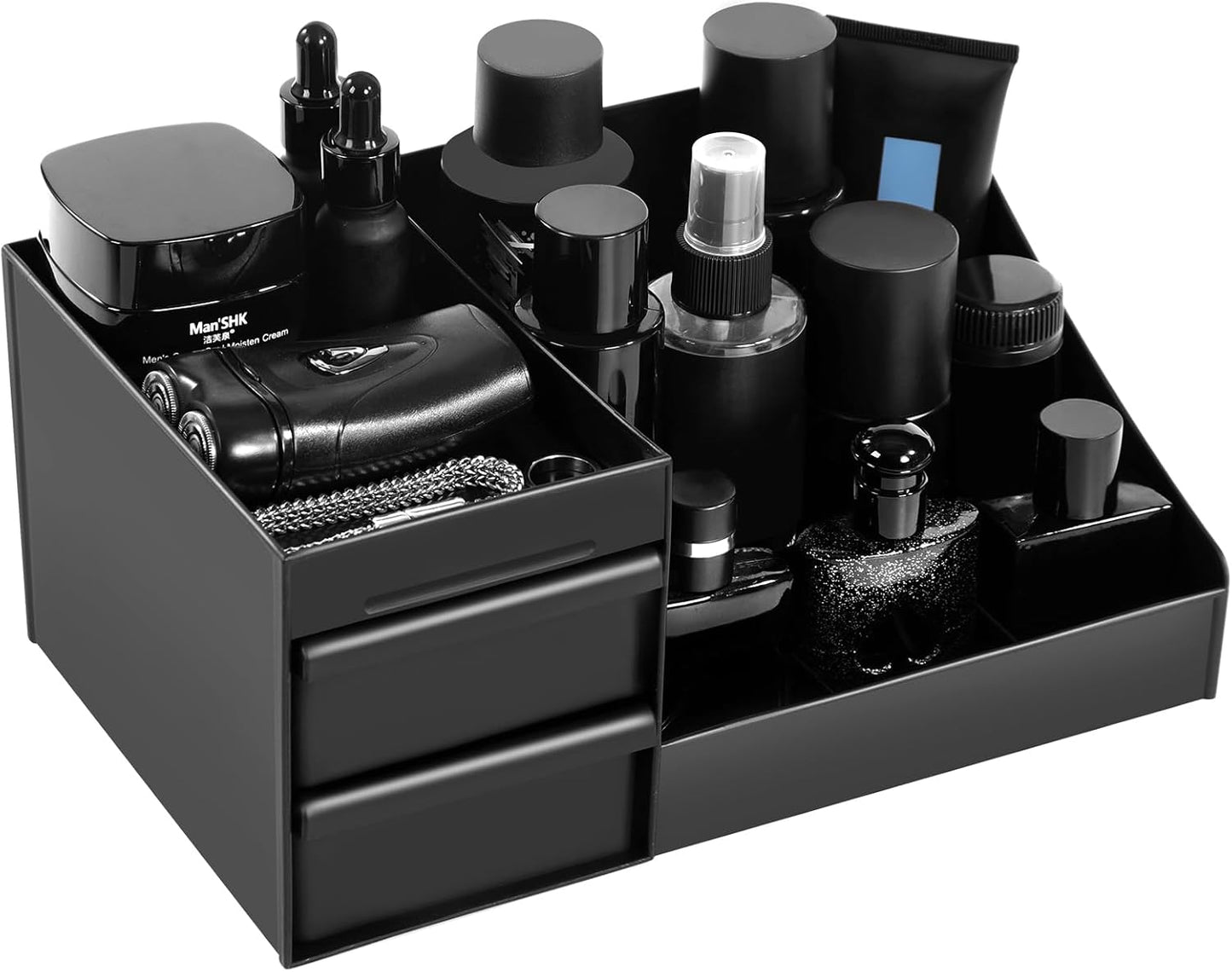 Mens Cologne Organizer for Bathroom with Spacious Compartments