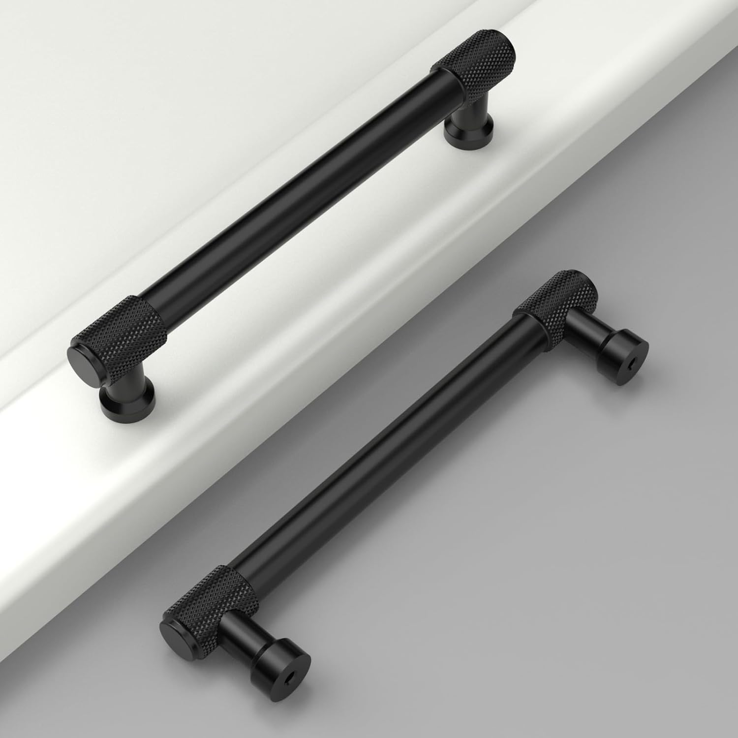 10 Pack 5 Inch Matte Black Cabinet Pulls for Kitchen Handles