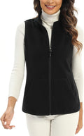 Women's Fleece Vest with 6 Pockets (XS-2XL) - Lightweight Warmth
