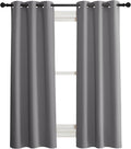 NICETOWN 100% Blackout Short Curtains 37in x 50in - Energy Efficient