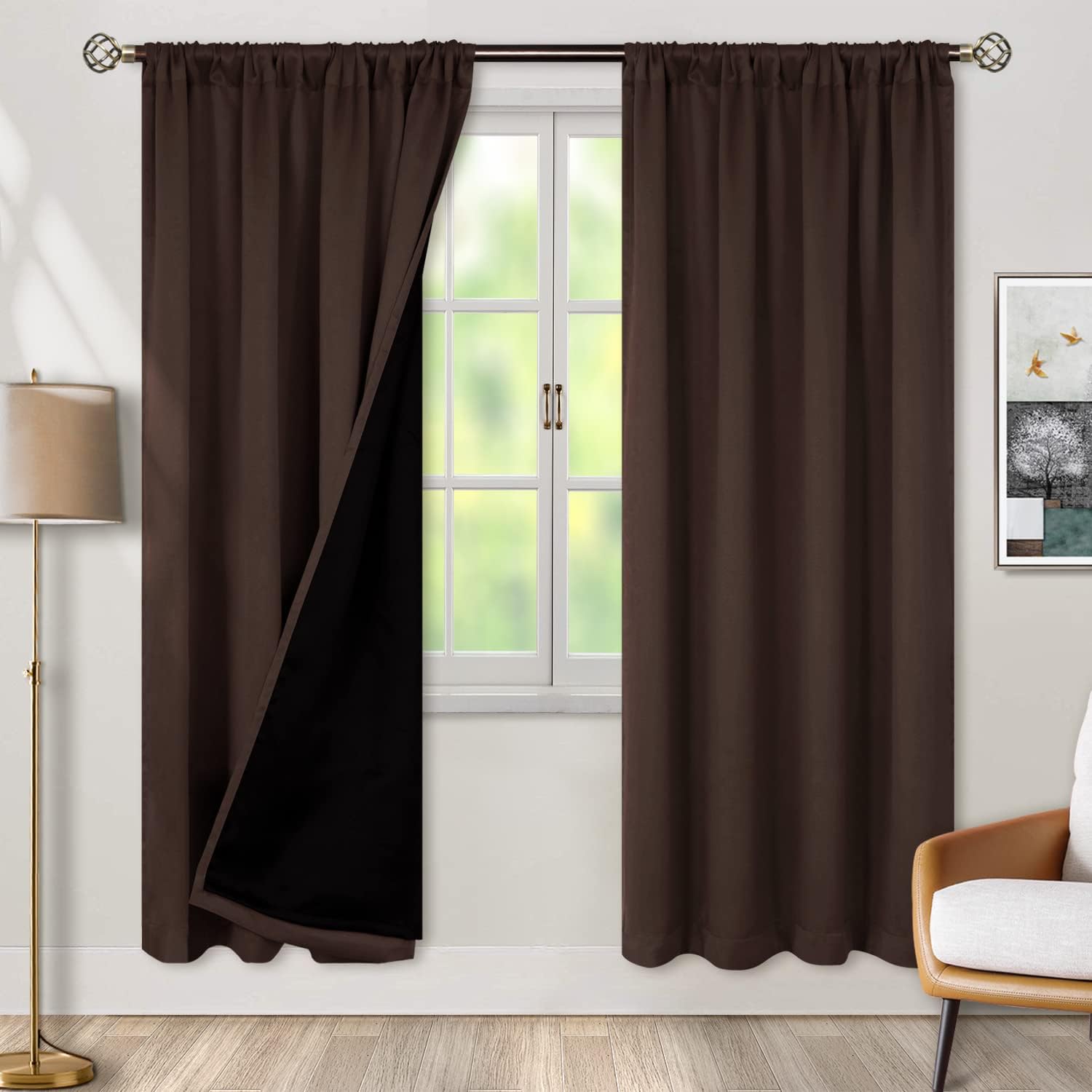 BGment 100% Blackout Curtains for Bedroom, Thermal Insulated