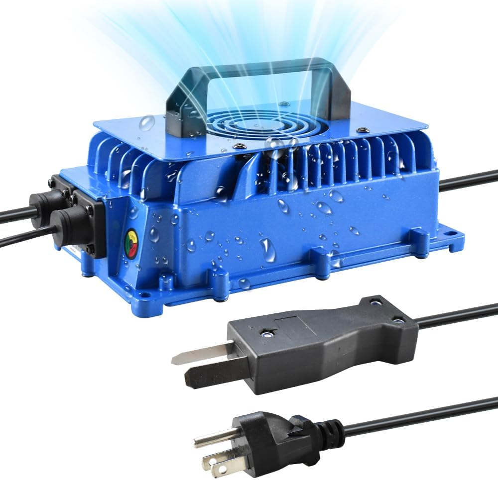 Abakoo 36V Golf Cart Charger, Fast Charge, IP67 Waterproof