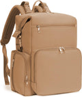 Neoprene Diaper Bag Backpack Oat - Spacious Waterproof Travel Tote