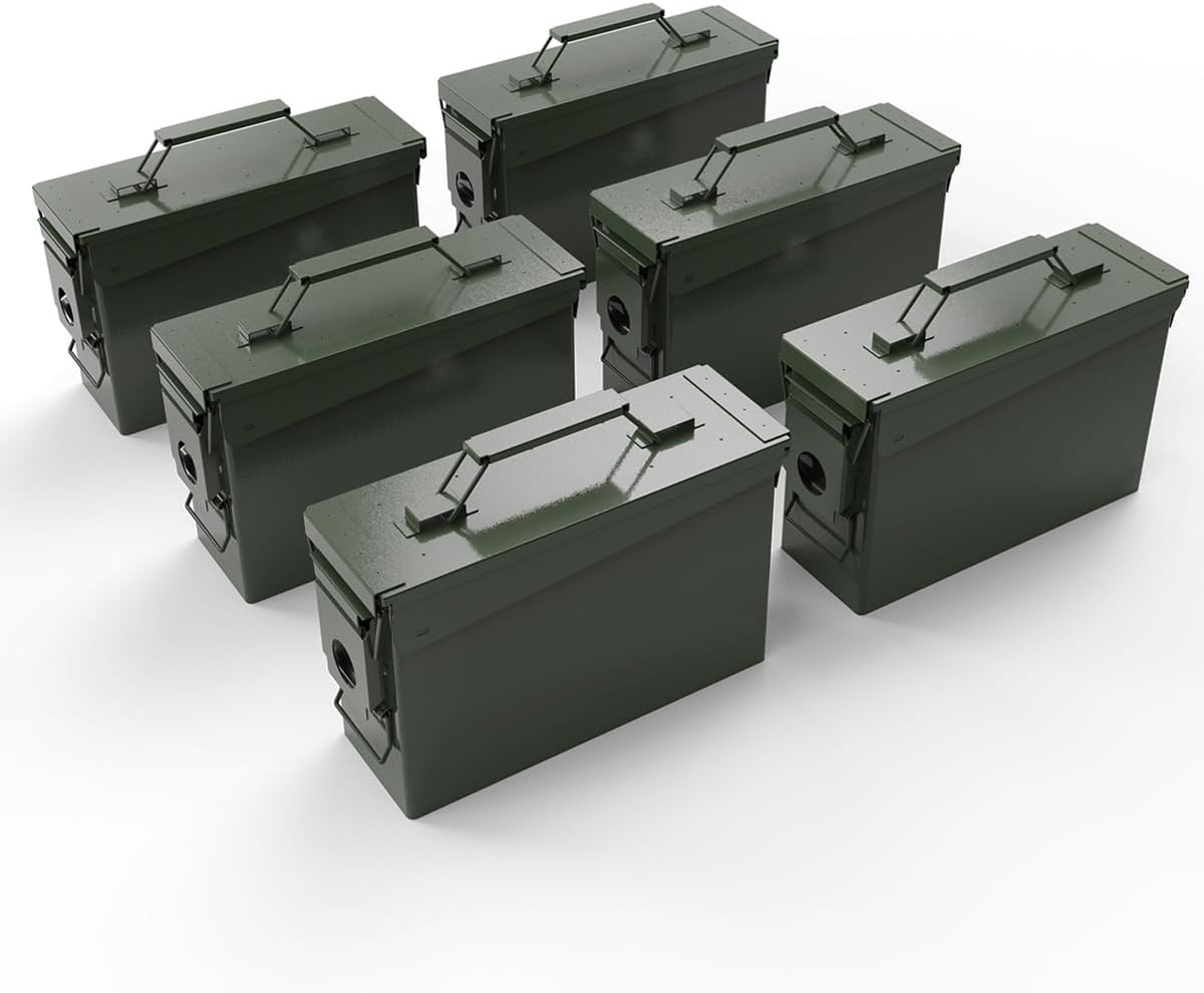 HARDROCK 30 Ammo Can Waterproof Metal Box for Shotgun and Rifle