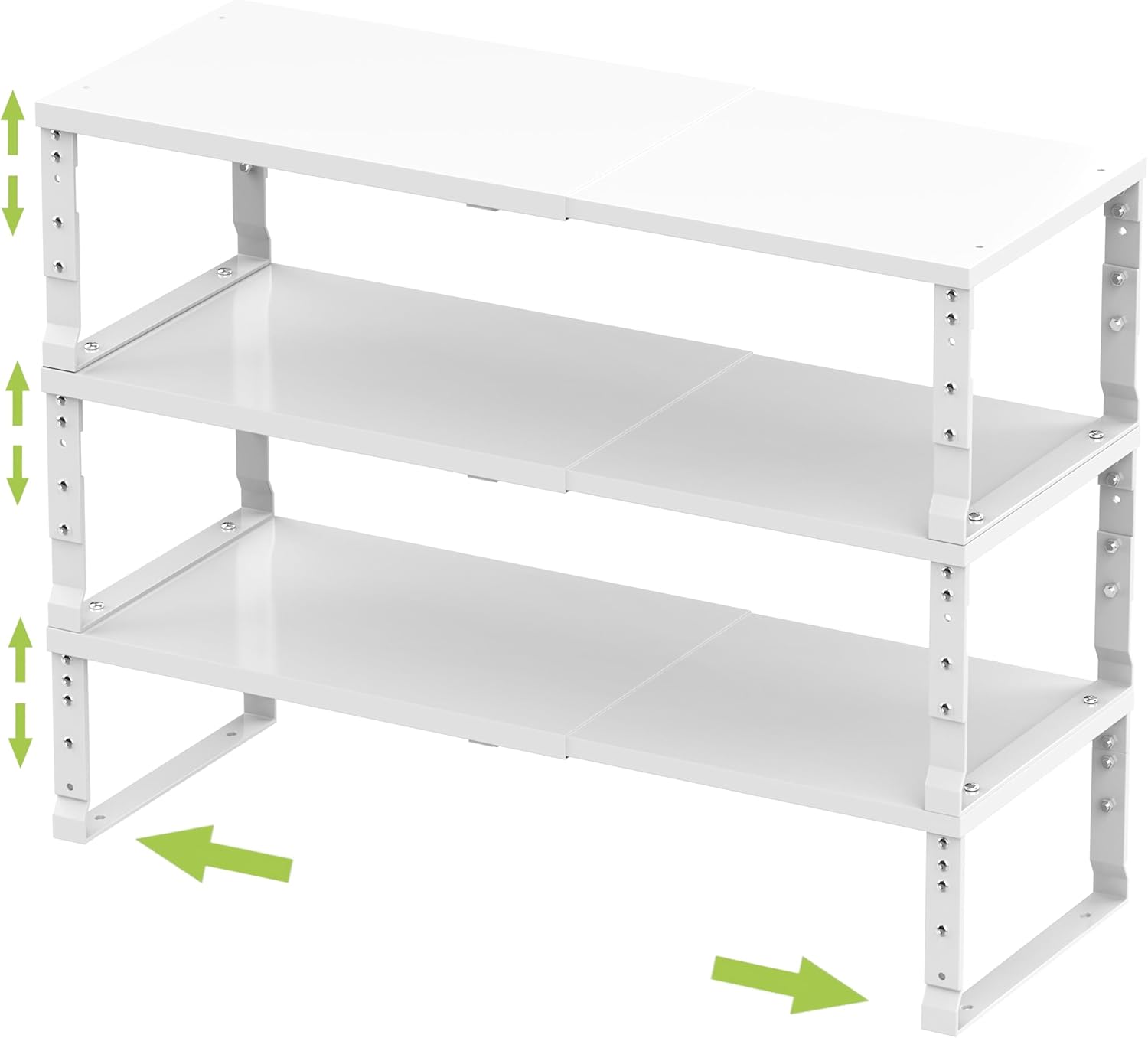 Expandable Stackable Spice Rack Organizer for Kitchen Storage
