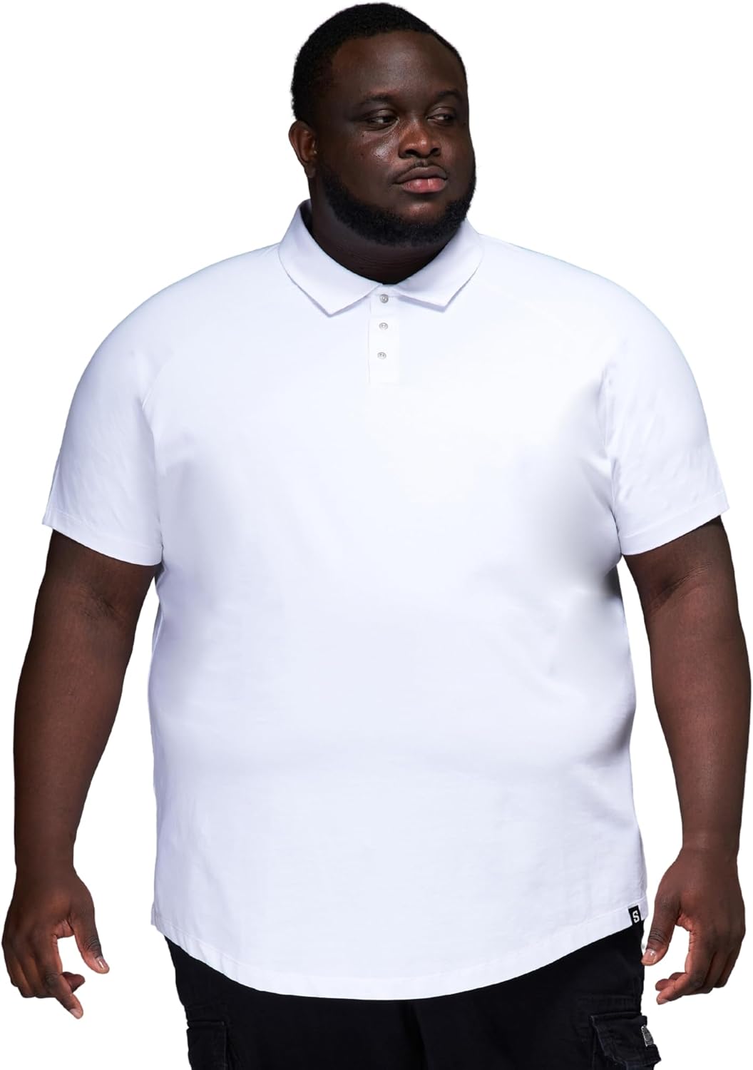 STRONGSIZE Big & Tall Polo Shirt for Men with Snap Buttons