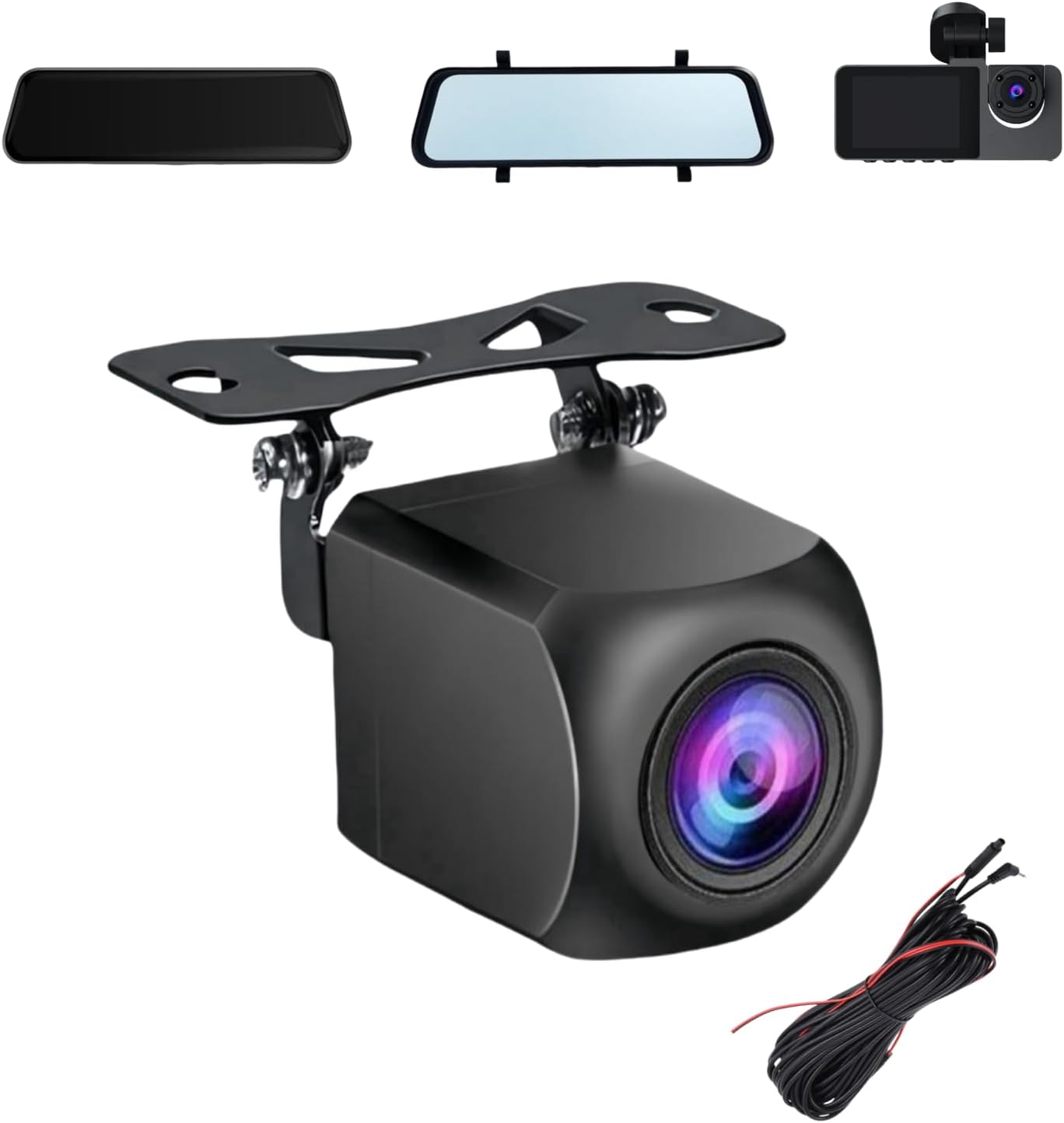 Epronic 4 Pin Backup Camera: Crisp HD Views on Mirror Dash Cam!
