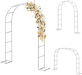 Garden Arch Trellis Arbor 5.3ft x 7.6ft or 7.9ft x 6.3ft - Versatile
