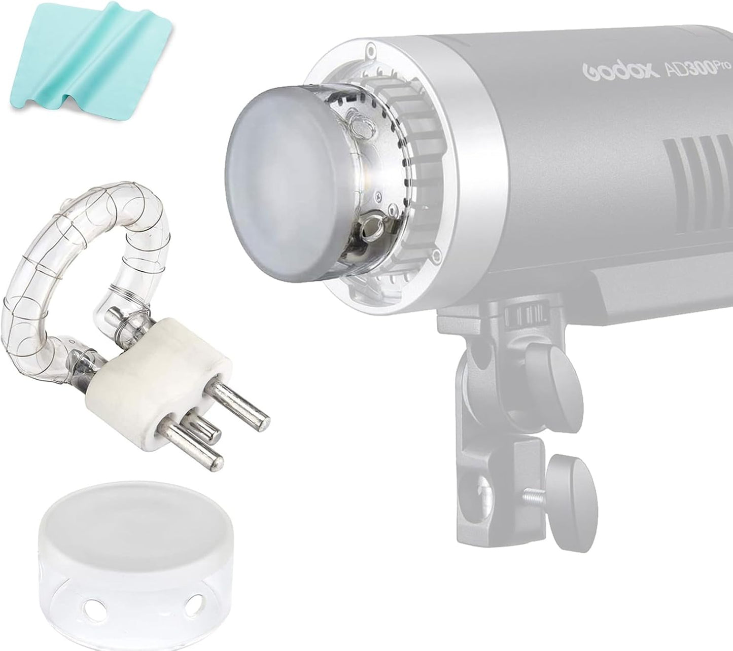 GODOX AD300Pro Flash Tube Replacement with Glass Cover 300Ws