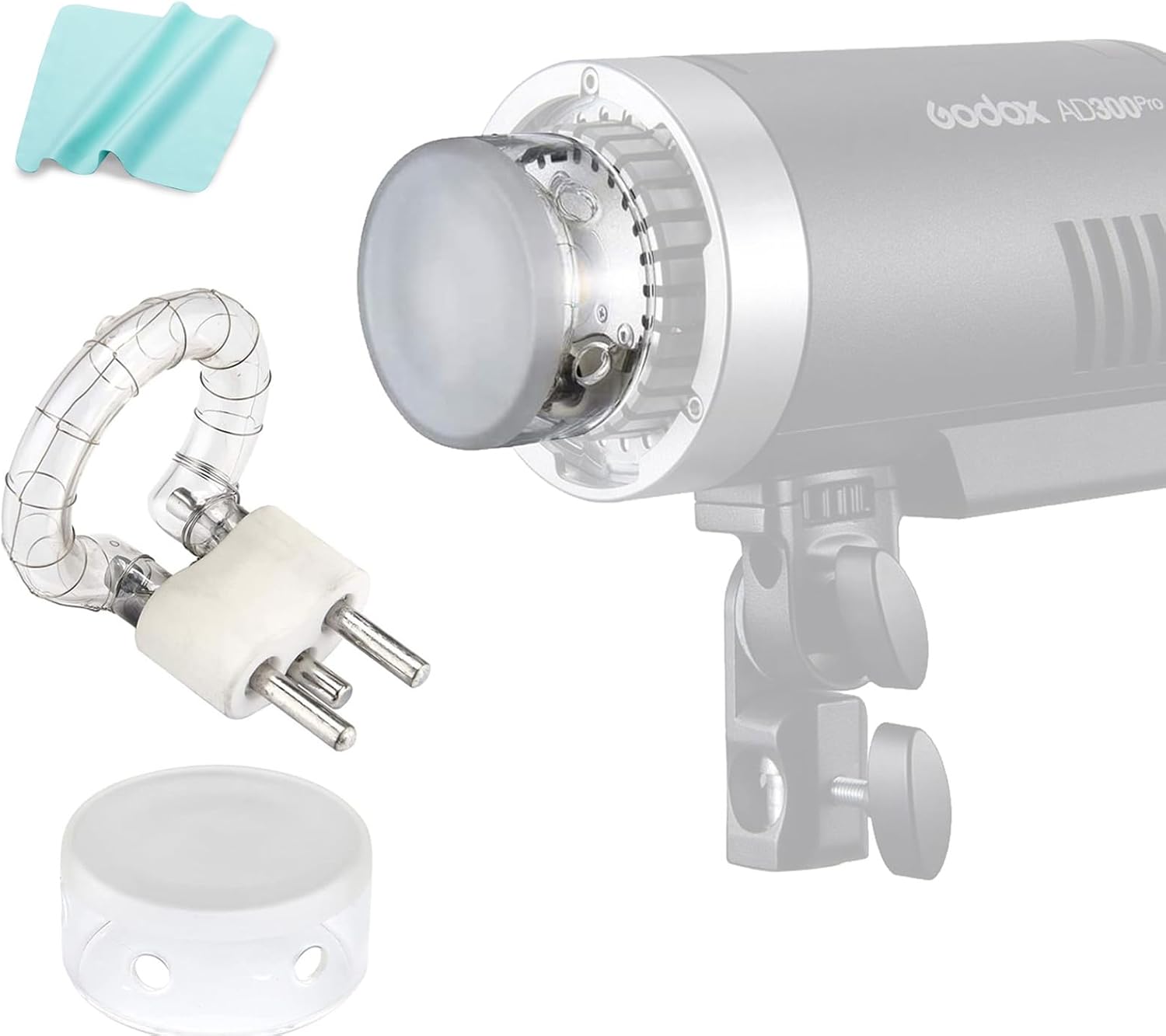 GODOX AD300Pro Flash Tube Replacement with Glass Cover 300Ws
