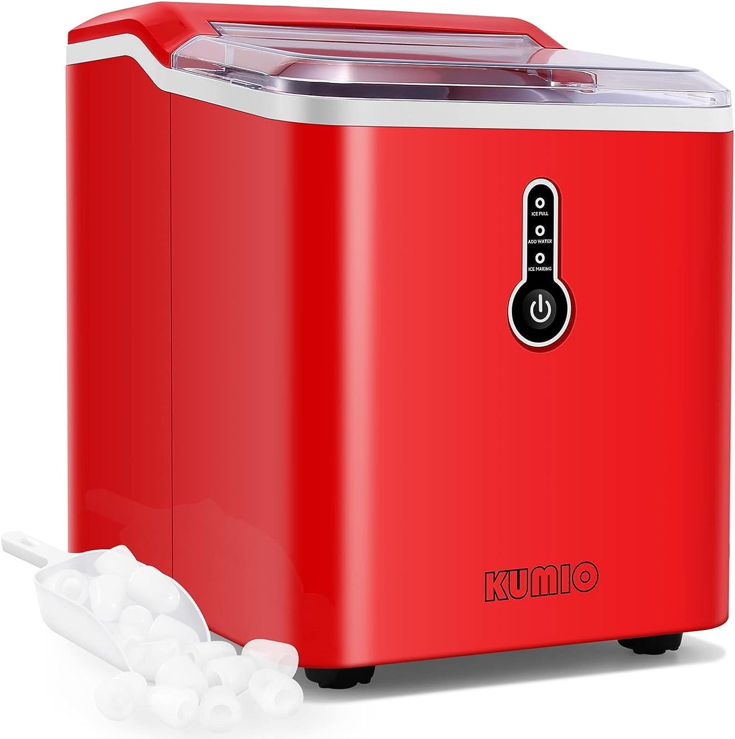 Fast Bullet Ice Maker for Home & Office - 26.5 Lbs/24H