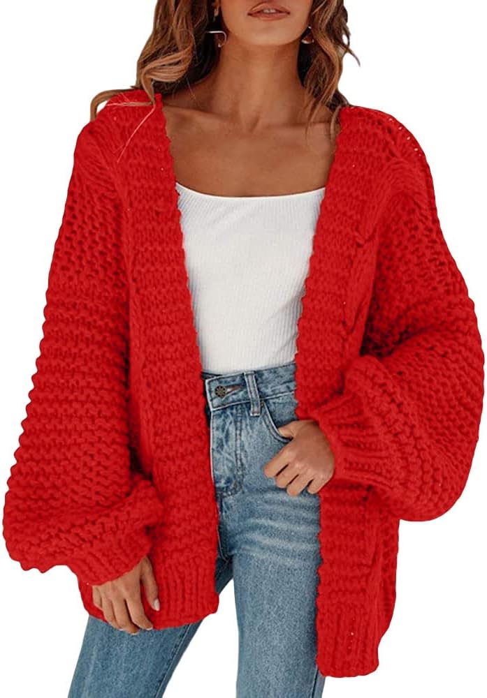 Remikstyt Womens Chunky Cardigan for Chic Fall Fashion