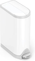 simplehuman Diaper Can with Odorsorb System - Quiet, Space-Saving 18L