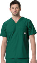 Force Modern Fit V-Neck Top for Men - Carhartt Scrubs