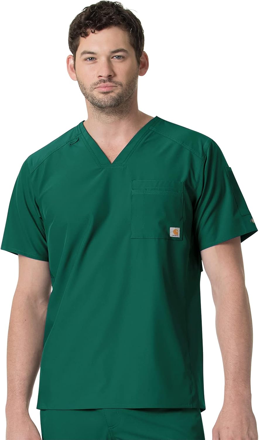 Carhartt Scrubs C16113 Force V-Neck Top for Comfort and Style