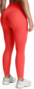 High Waisted Workout Leggings for Women - Tummy Control 26in Aoxjox