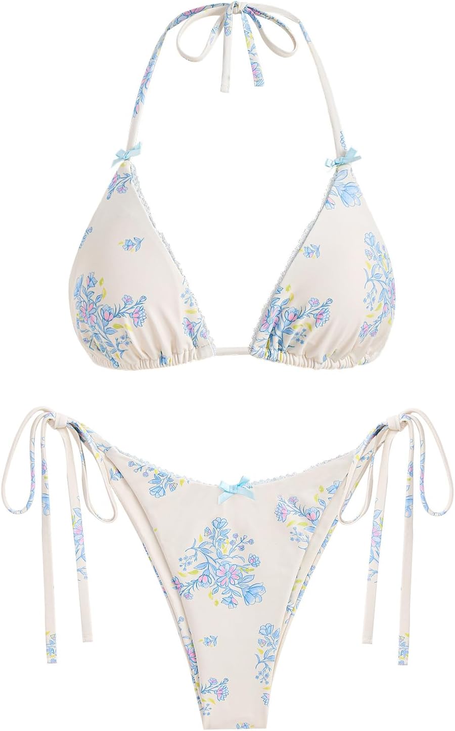 ZAFUL Triangle Bikini Sets for Women - Sexy High Cut Bathing Suit