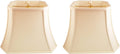 Rectangle Cut Corner Lamp Shade 10 x 18 x 13.25 in - Linen Eggshell