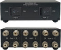 Premium 2 Zone Speaker Selector Switch Box - 2 Way Stereo Splitter