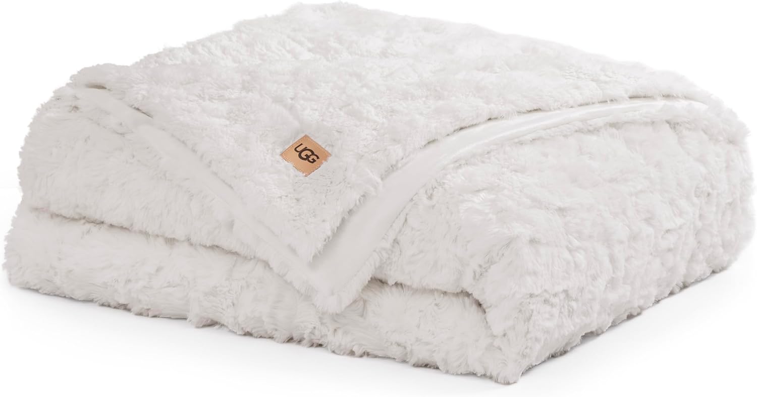 UGG Faux Fur Twin Blanket - Soft, Warm, and Cozy Bedding