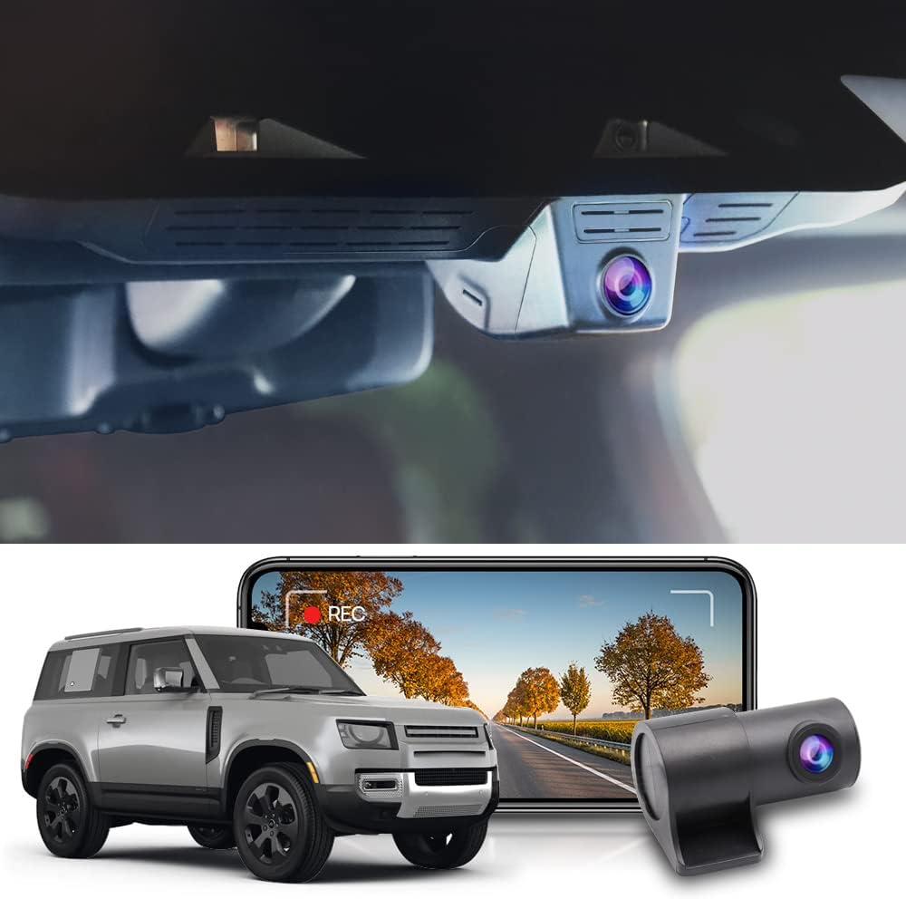 Fitcamx 2K Dual Dash Cam for Land Rover Defender 110 90 130