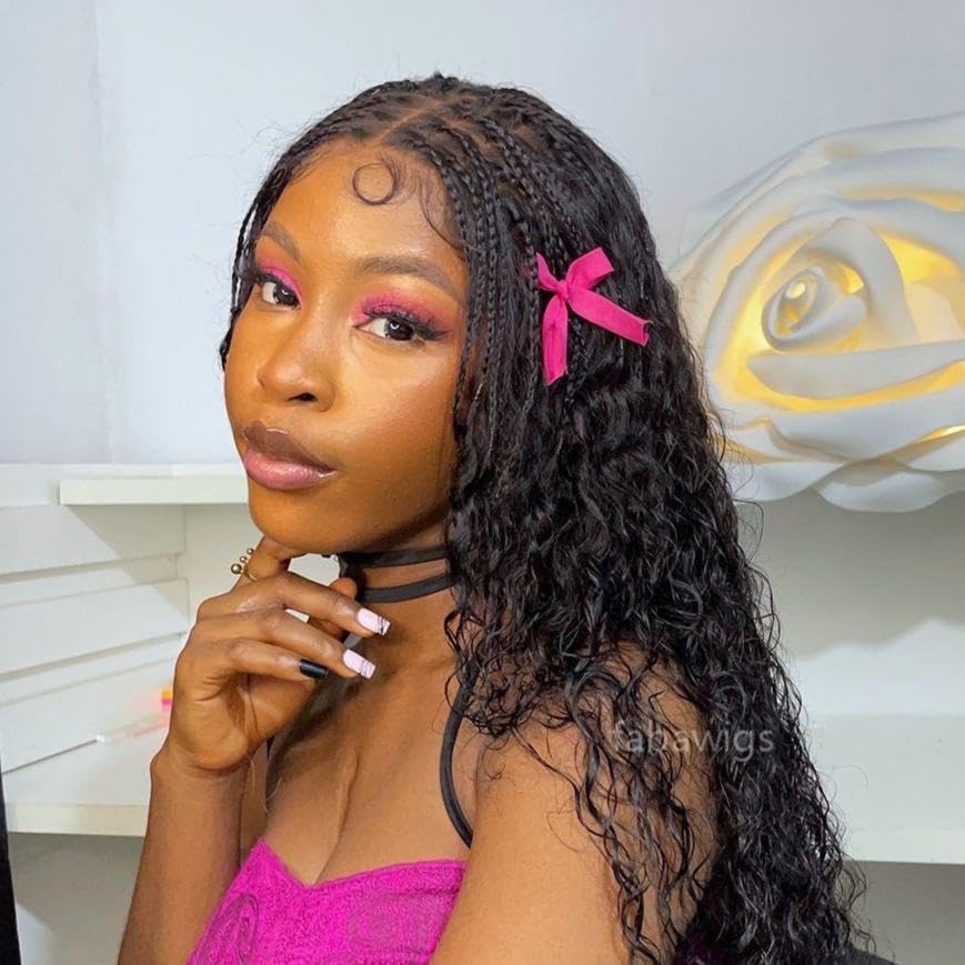 Braided Wigs for Black Women - 200% Density Glueless Human Hair