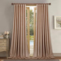 Elegant Blush Beige Velvet Curtains for Nursery and Living Room