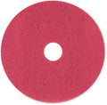 Boardwalk 20 in Buffing Floor Pads Red - Versatile Clean & Shine