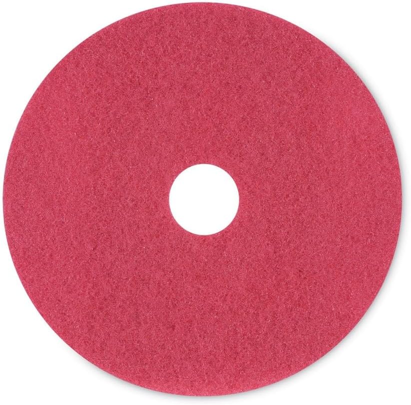 Boardwalk 20 in. Diameter Buffing Floor Pads - Red for Cleaning