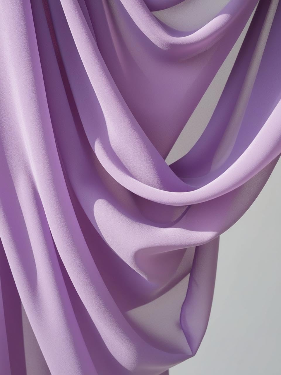 Chiffon Fabric Continuous 60in Wide for Wedding and Event Decor