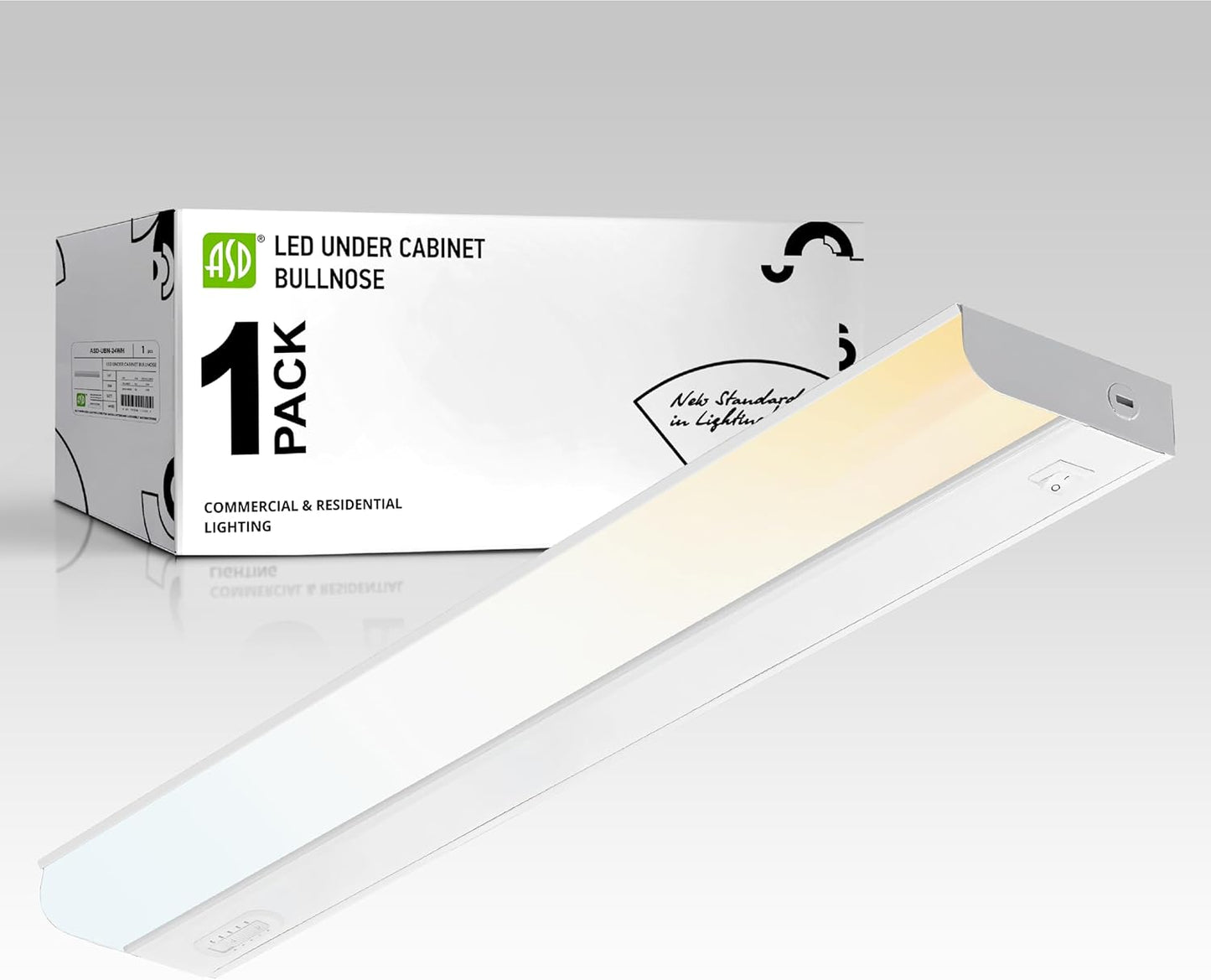 ASD 24 Inch LED Under Cabinet Lighting with Color Temp Switch
