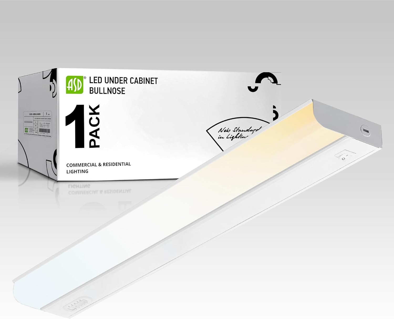 ASD 24 Inch LED Under Cabinet Lighting with Color Temp Switch