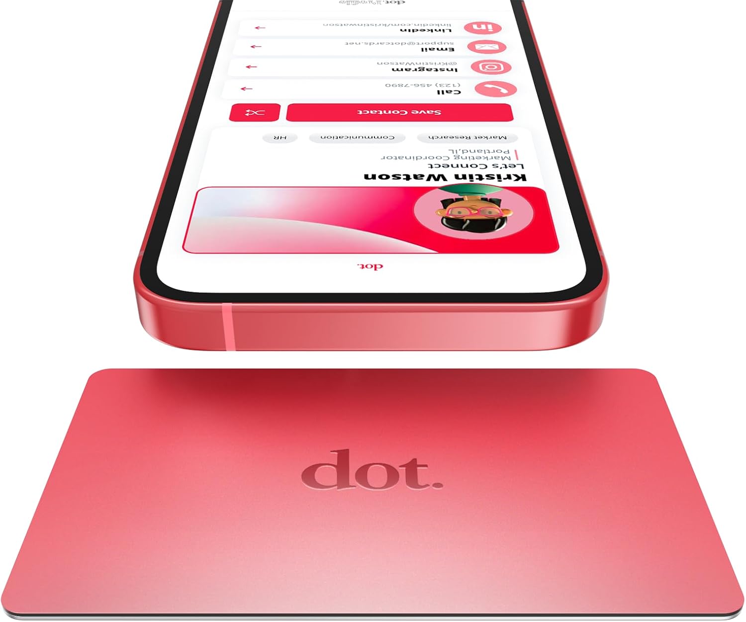 dot. Card Metal Digital Business Card for Easy Sharing