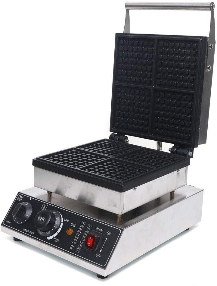 Kaibrite Stainless Steel Waffle Maker - Precise Control for Perfect Waffles!