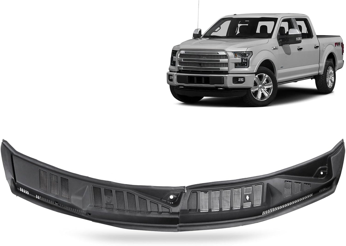 Windshield Wiper Cowl Panel Grille for Ford F150 2015-2020