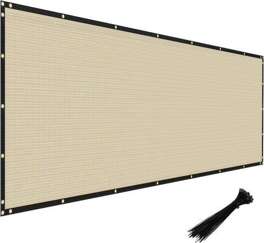 Windscreen4less Heavy Duty Privacy Screen - 6'x20' Beige