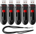 SanDisk 32GB Cruzer Glide USB 2.0 5-Pack - Portable Storage Bundle