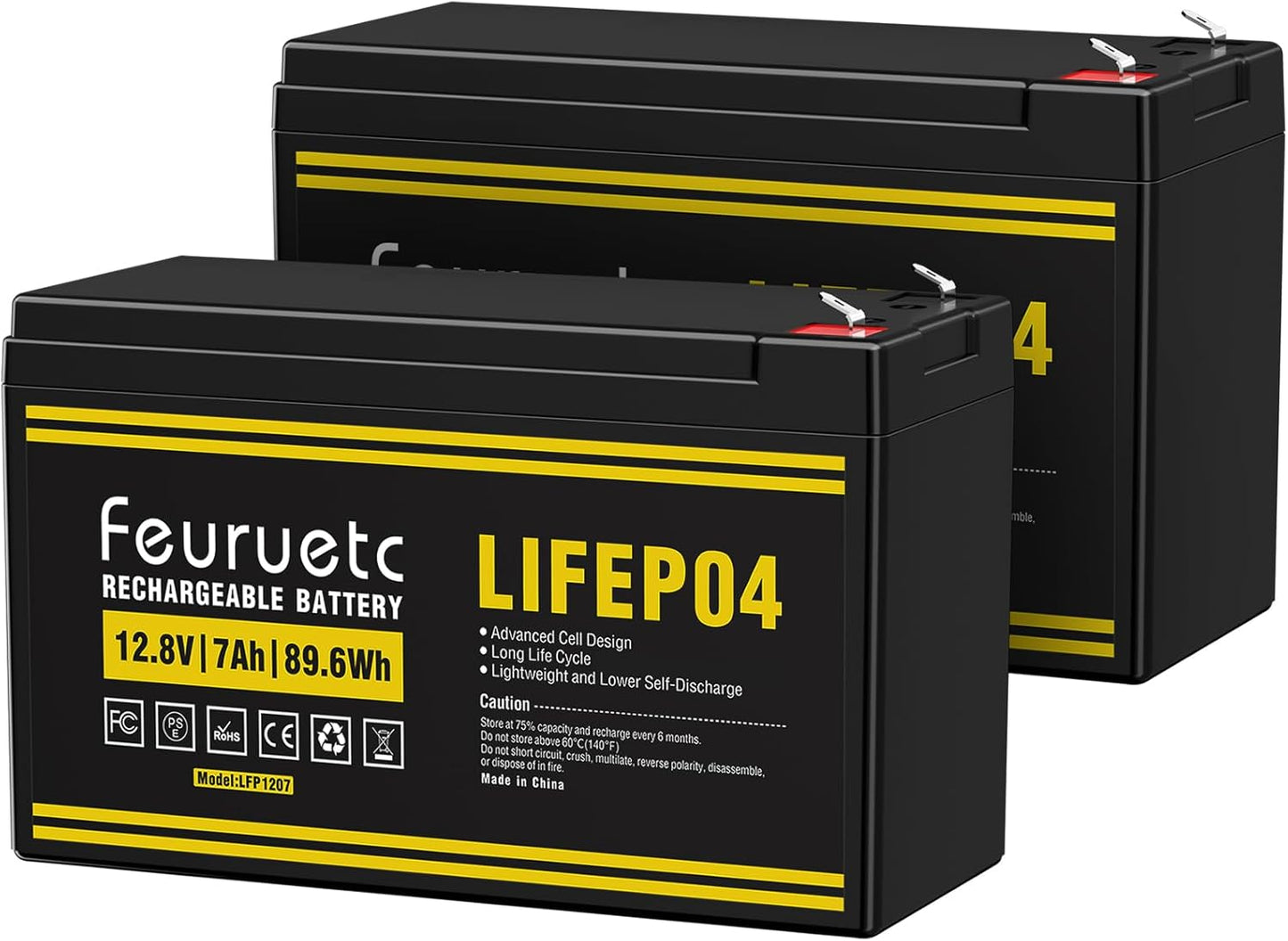 12V 7Ah Lithium LiFePO4 Battery Pack for Solar and Toys