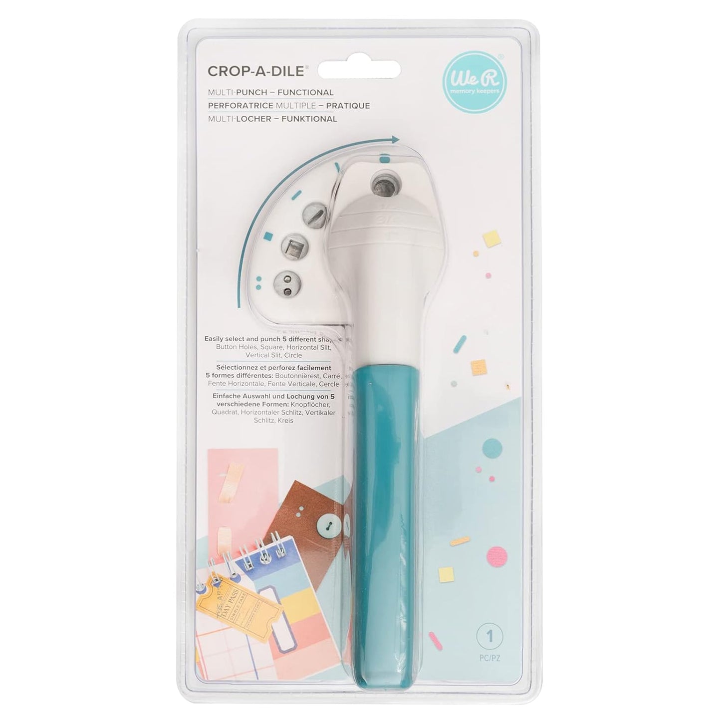 We R Memory Keepers Crop-A-Dile Multi Hole Punch for Crafting