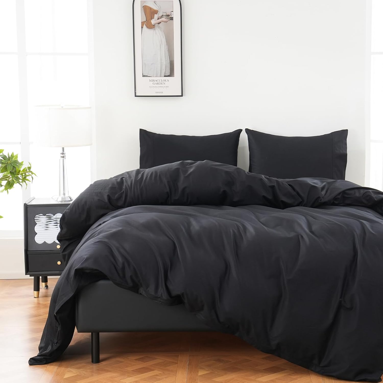 100% Organic Cotton Oversized King Duvet Cover for Comfort