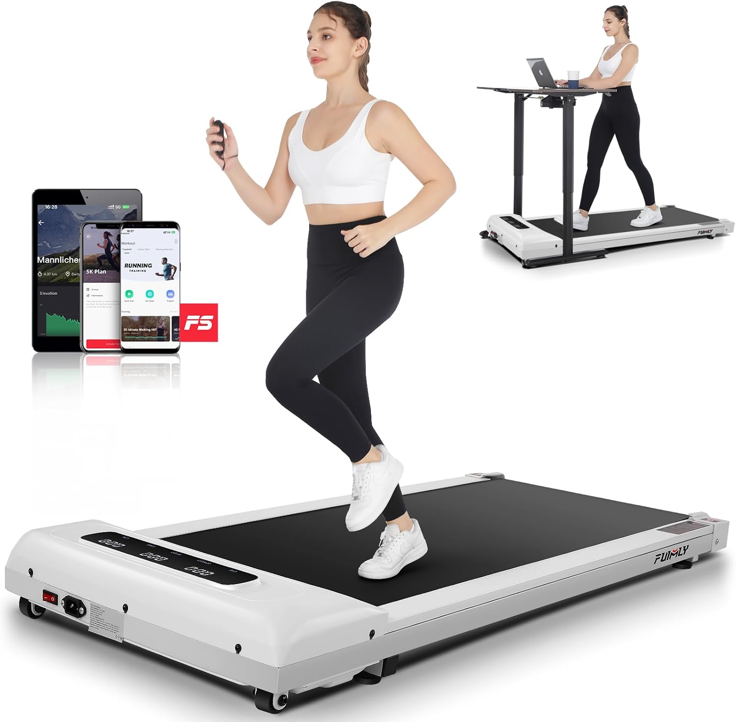 Portable Under Desk Treadmill - App Controlled