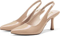 Pointed Slingback Kitten Heel Pumps - Elegant 3in Stiletto