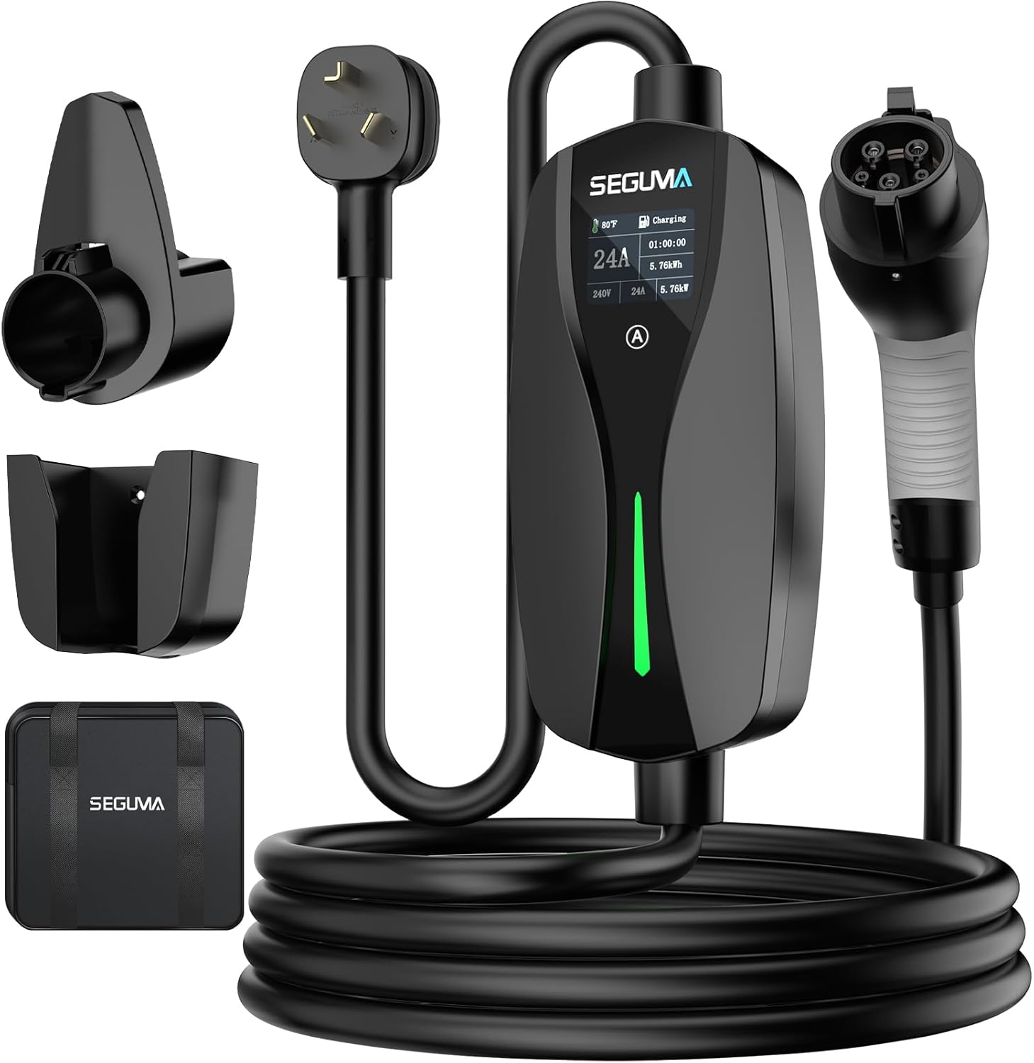 Level 2 EV Charger with NEMA 10-30 Plug for Fast Charging
