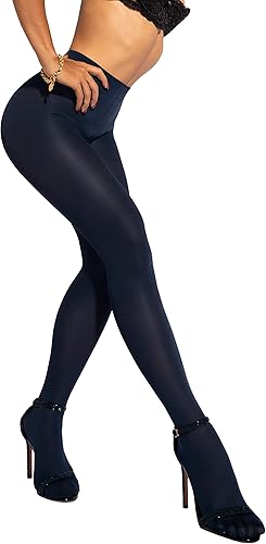 Sofsy Opaque Tights for Women - Stylish Solid Color Pantyhose