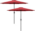 Simple Deluxe 9 ft Patio Umbrella 2-Pack - Crank Tilt Shade Solution