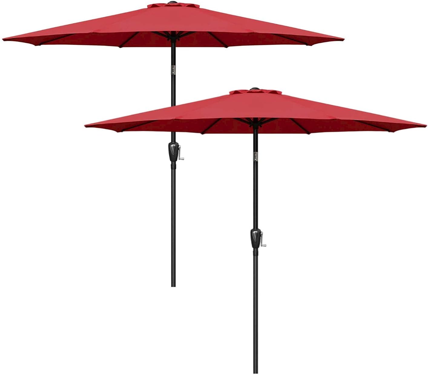 9ft Patio Umbrella with Push Button Tilt for Outdoor Shade