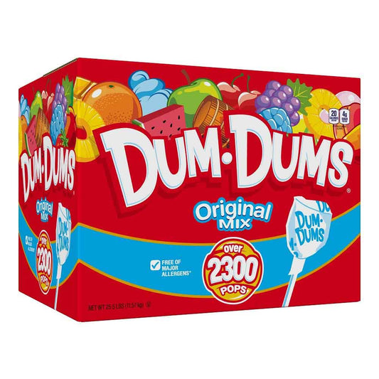 Dum Dums Original Mix 2,300 Count Box of Classic Flavors