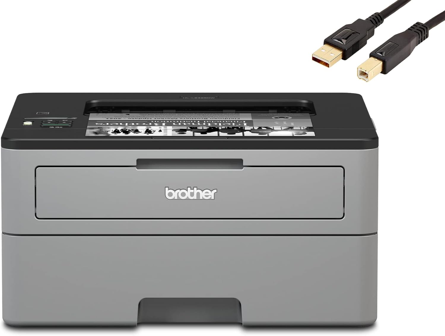 Compact Monochrome Laser Printer with Wireless Networking