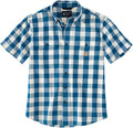 Comfortable Loose Fit Short-Sleeve Plaid Shirt by Carhartt